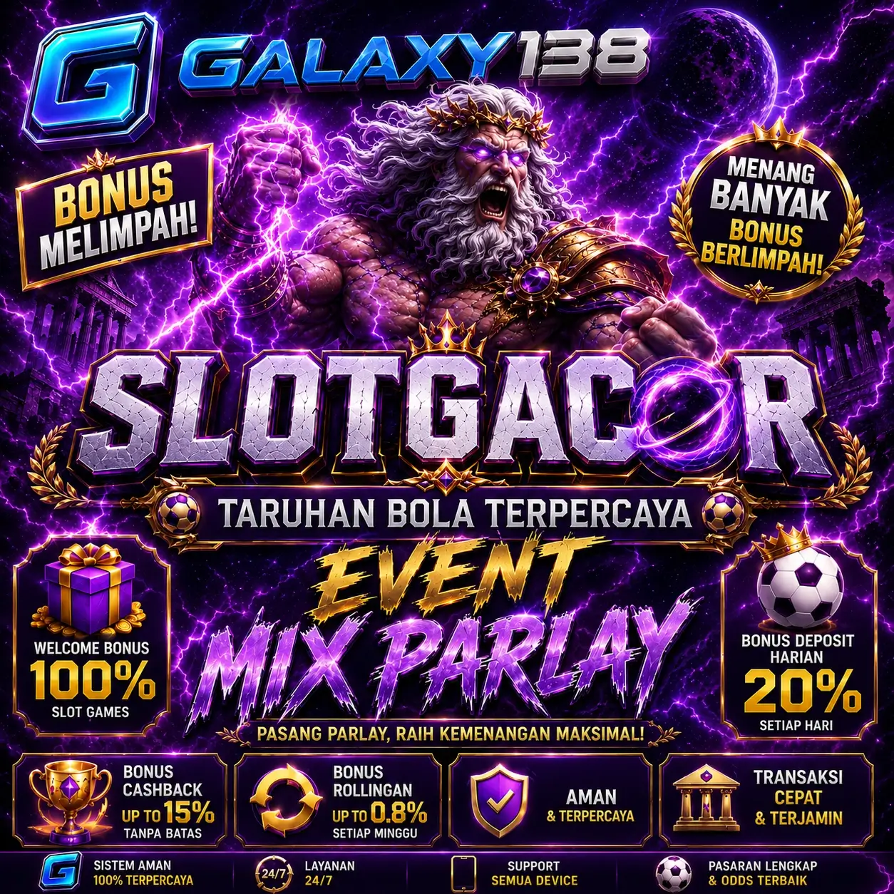 GALAXY138 Situs Slot Gacor Hari Ini Gampang Maxwin Malam Ini Slot88 Jackpot Terpercaya 2026